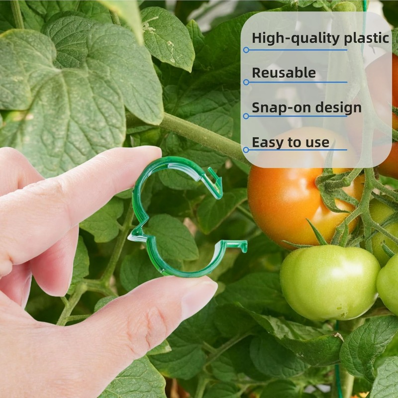 10/600 Peças Clipes de Plástic - Gardening Tools Vegetables avaliação e preço