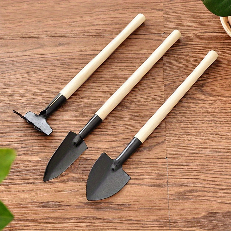 Conjunto de 3 Mini Pás de Jard - Gardening Tools Vegetables avaliação e preço