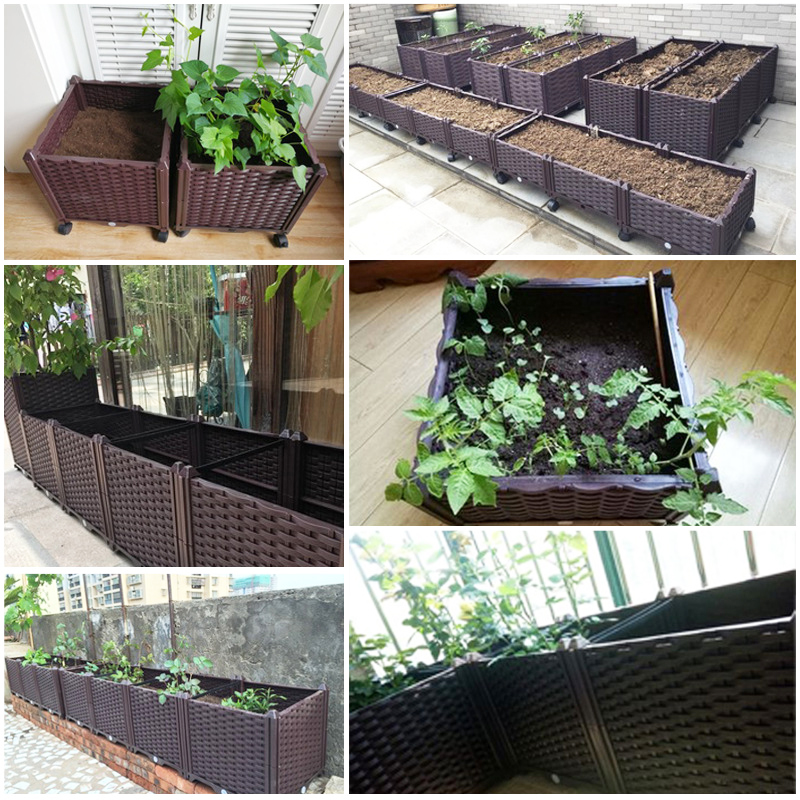 Canteiro elevado com sistema d - Self-Watering Planter avaliação e preço